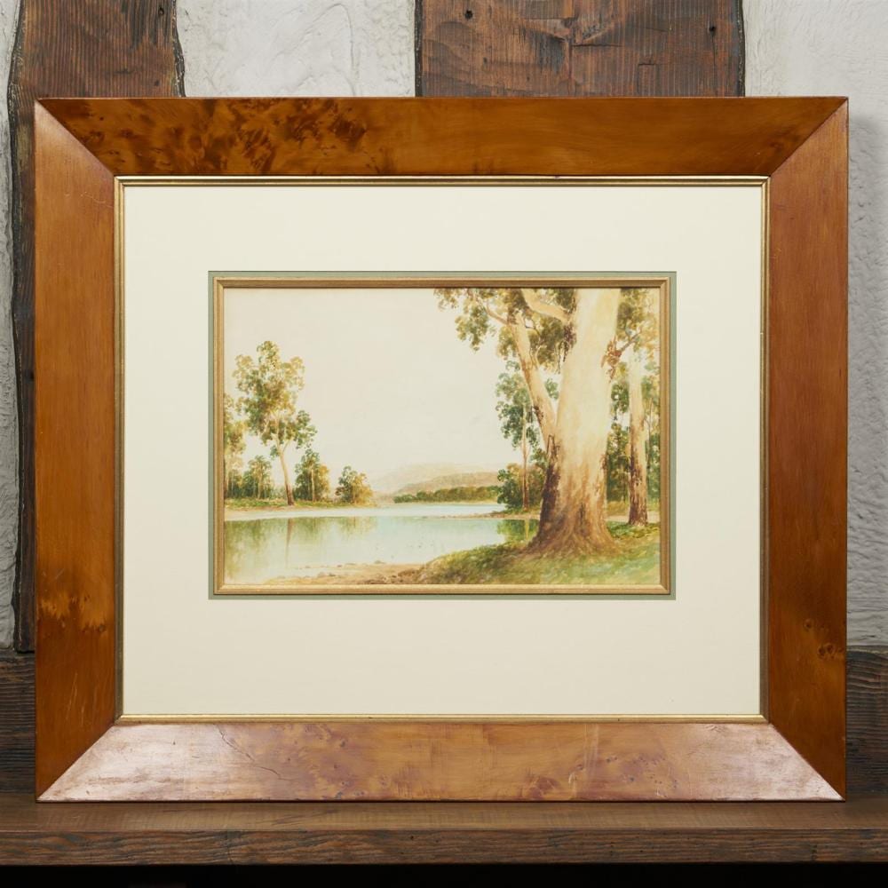 Arthur Ward comparable auction result: arthur ward 1900 1964 an australian river landscape watercolour 25 5 x 38cm