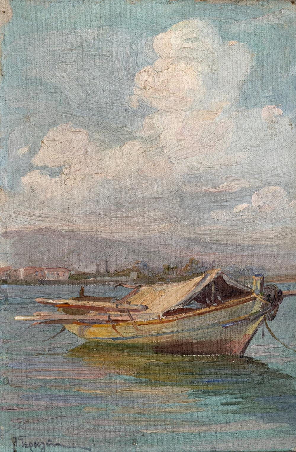 Loukas Geralis comparable auction result: loukas geralis 1875 1958 boat
