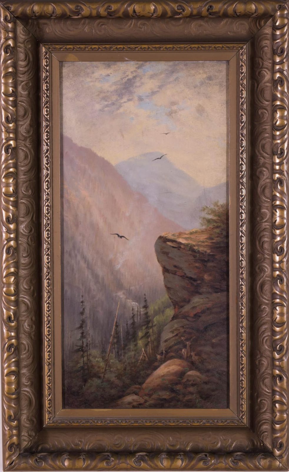 Tom Campbell comparable auction result: thomas campbell oil on board