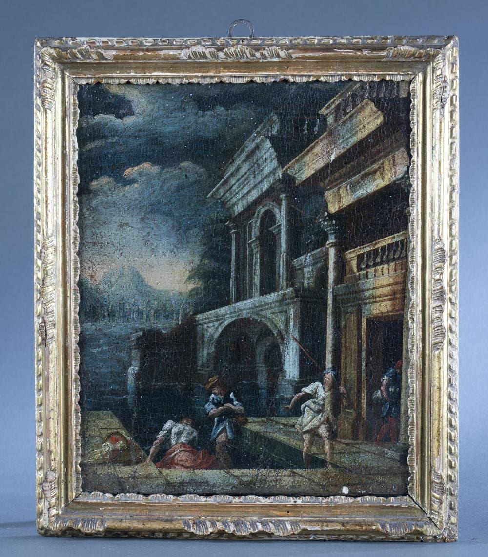 Leonardo Coccorante comparable auction result: leonardo coccorante classical ruins o c