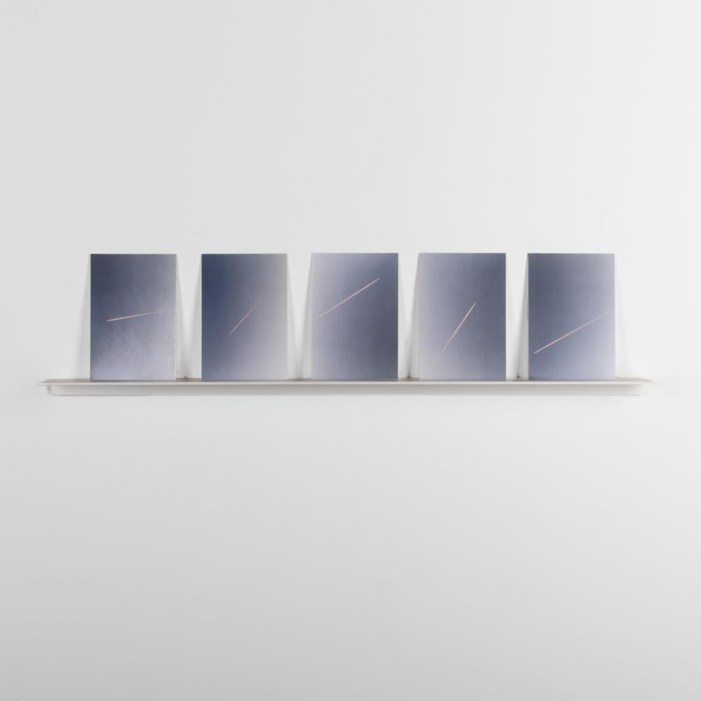 ann veronica janssens 5 lines of pink in the air randomly 2020 · Santa Fe Art Auction · 2024-09-18 Ann Veronica Janssens comparable auction result: ann veronica janssens 5 lines of pink in the air randomly 2020
