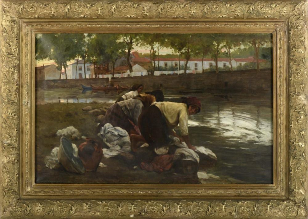 Fausto Gonçalves comparable auction result: washerwomen