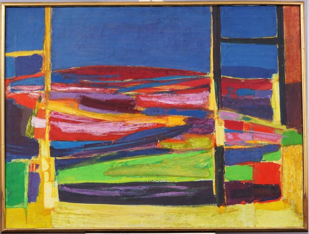 erwin wending 1914 1993 antique american large abstract expressionist framed original oil painting · Curated Gallery Auctions · 2024-10-06 Erwin Wending comparable auction result: erwin wending 1914 1993 antique american large abstract expressionist framed original oil painting
