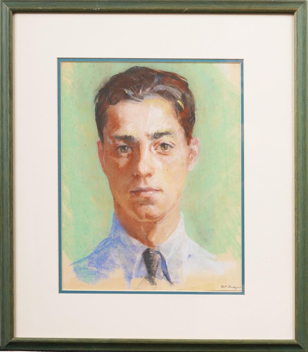 William Franklin Draper comparable auction result: william franklin draper 1912 2003 antique american realist young man portrait painting