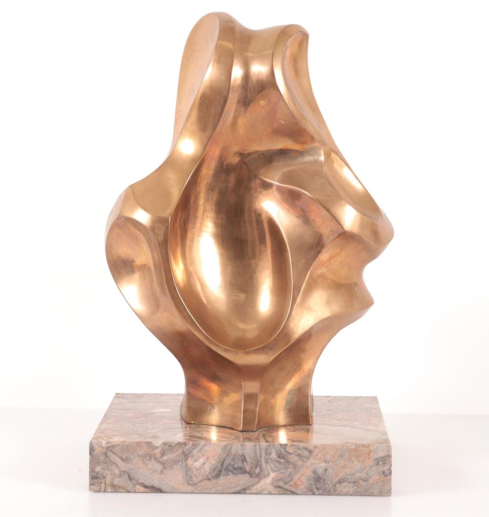 Arturo DiModica comparable auction result: arturo di modica biomorphic bronze sculpture