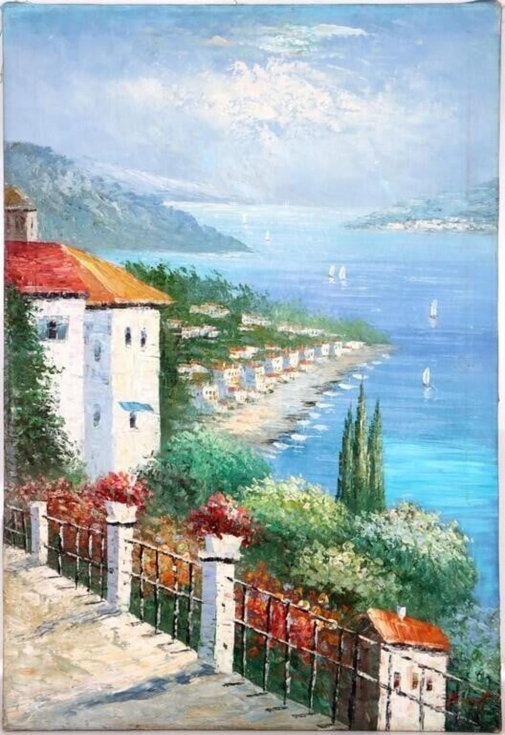 CAROLINE BURNETT ORIGINAL OIL PAINTING AFTER sold by Florida Estate Sales Inc., lot 189042 — auction record photograph