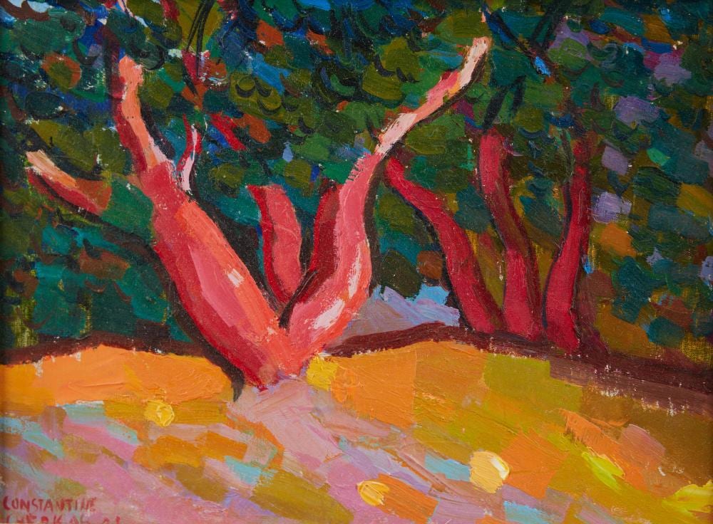 Constantine Cherkas comparable auction result: constantine cherkas russian 1919 2011 landscape oil on masonite 9 x 12in 23 x 30 5cm