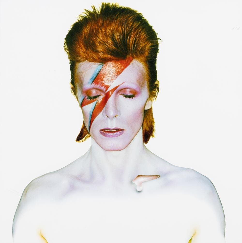 Brian Duffy comparable auction result: brian duffy english 1933 2010 david bowie aladdin sane closed eyes 1973