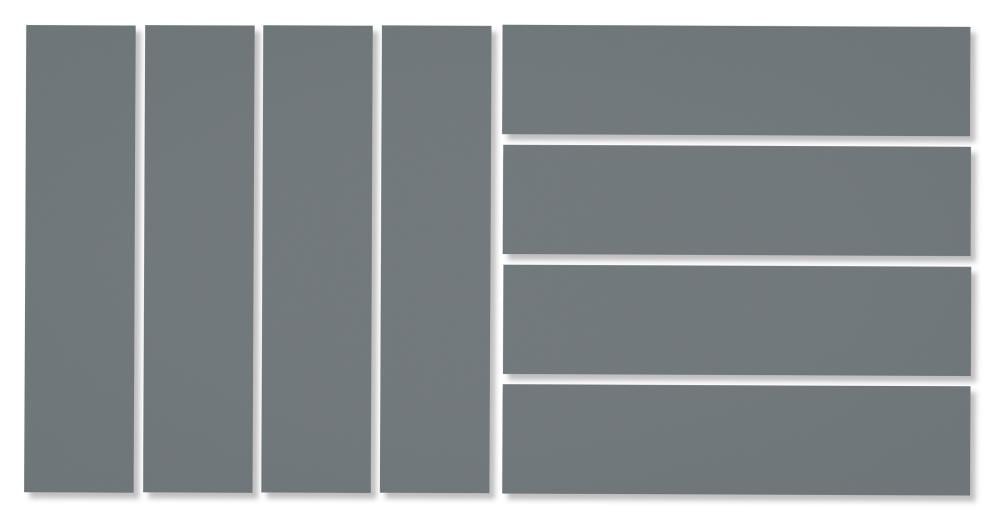 Alan Charlton comparable auction result: alan charlton b 1948 painting in eight parts horizontal and vertical