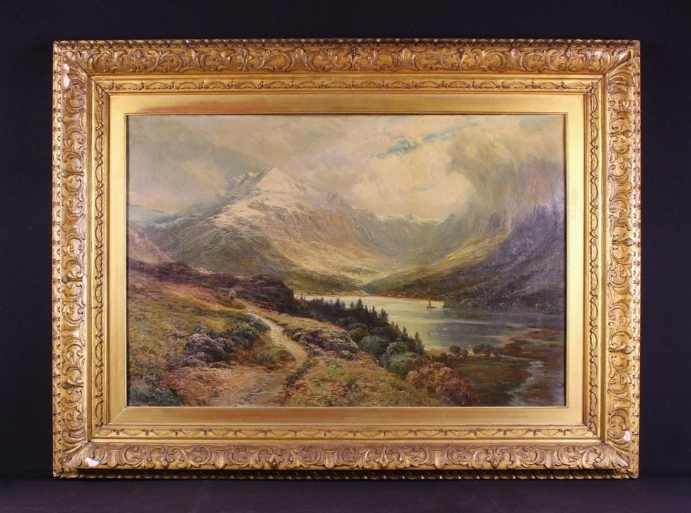 Clarence Roe comparable auction result: clarence roe british 1870 1909 a pair of oils on canvas landscape paintings of highland scenery