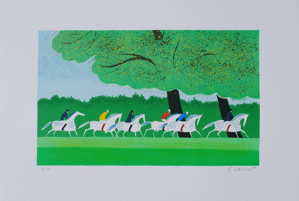 Serge Lassus comparable auction result: serge lassus riders in summer 1982