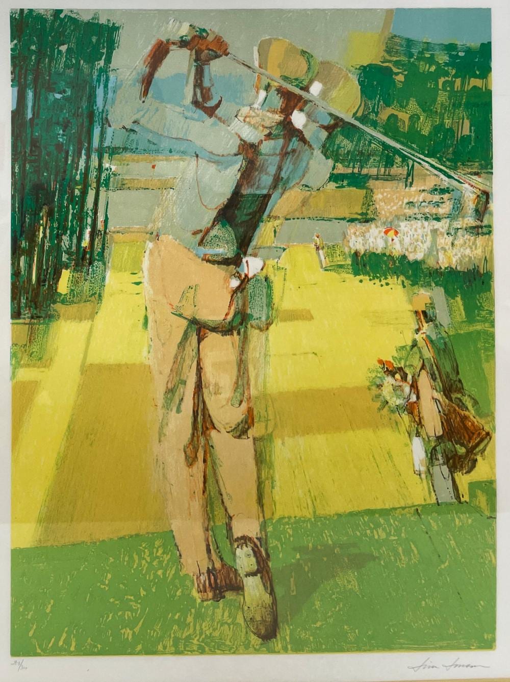 jim jonson golf swing s n lithograph framed · District Auction · 2024-09-19 Jim Jonson comparable auction result: jim jonson golf swing s n lithograph framed