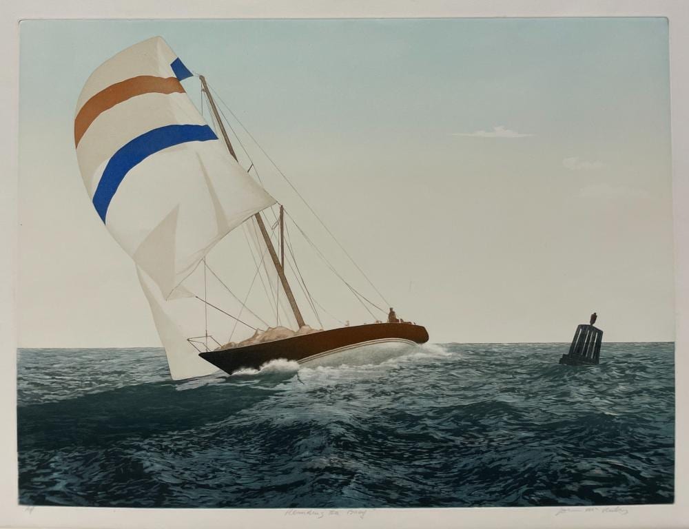 John McNulty comparable auction result: john mcnulty rounding the buoy ap etching