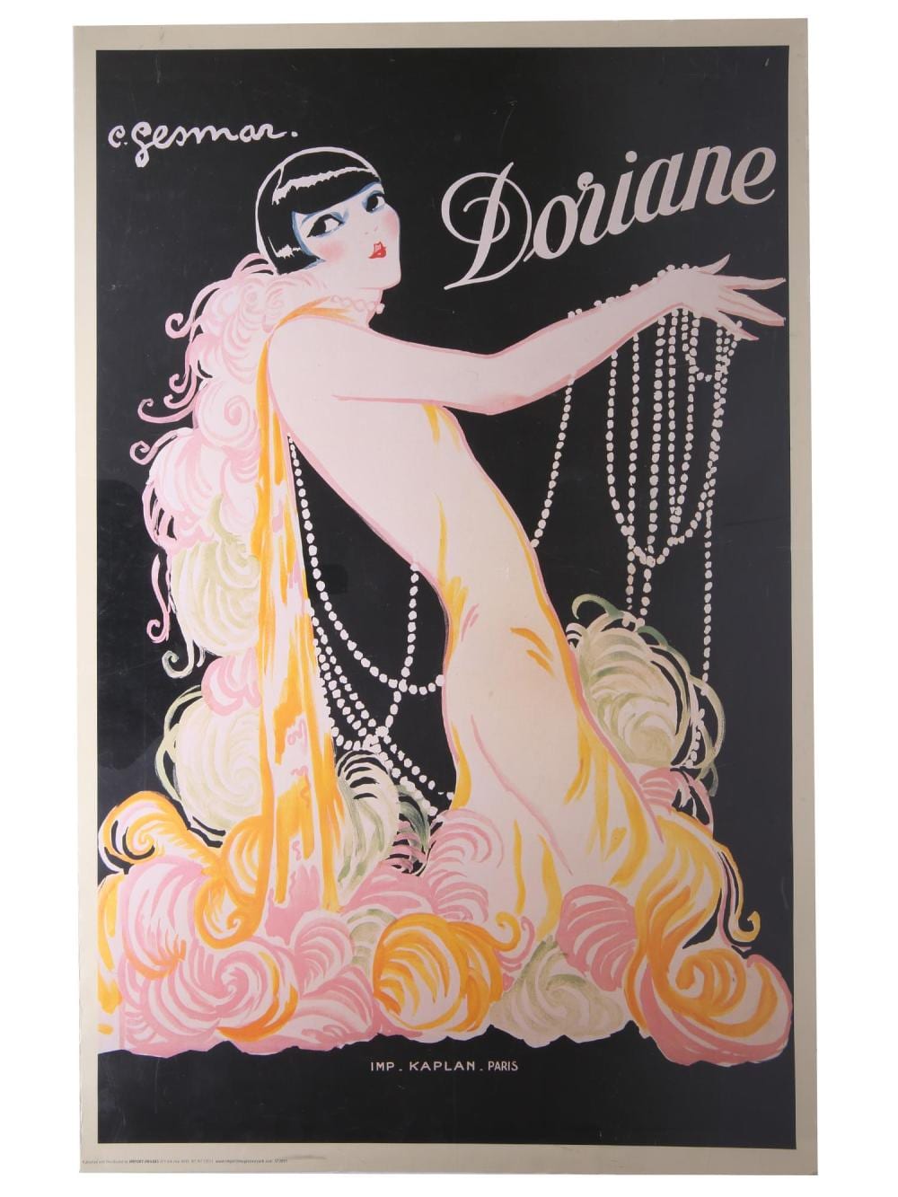 Charles Gesmar comparable auction result: french doriane cabaret poster by charles gesmar