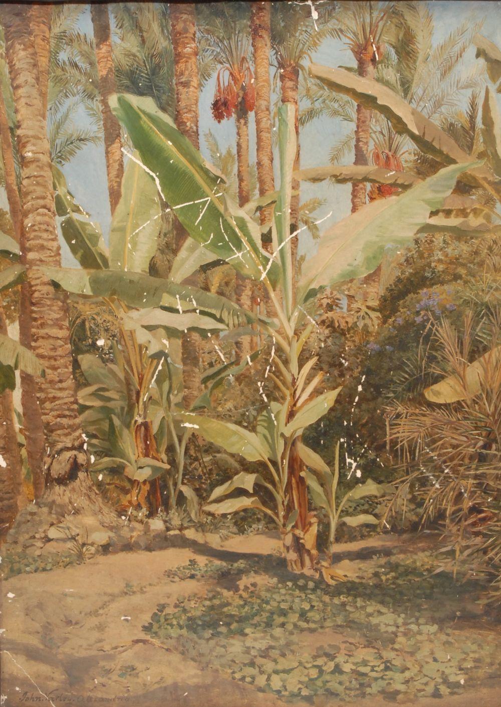 edgar john varley 1839 1888 dale palms with dates ripening signed dated 1880 and titled to verso oil on board 62cm x 44cm · Bamfords Auctioneers and Valuers Ltd · 2024-09-26 Edgar John Varley comparable auction result: edgar john varley 1839 1888 dale palms with dates ripening signed dated 1880 and titled to verso oil on board 62cm x 44cm