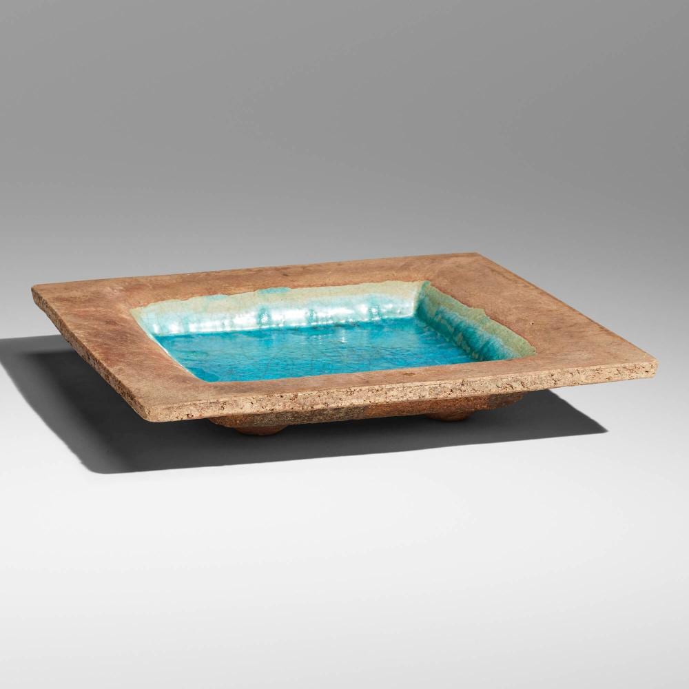 Glen Lukens comparable auction result: glen lukens plate