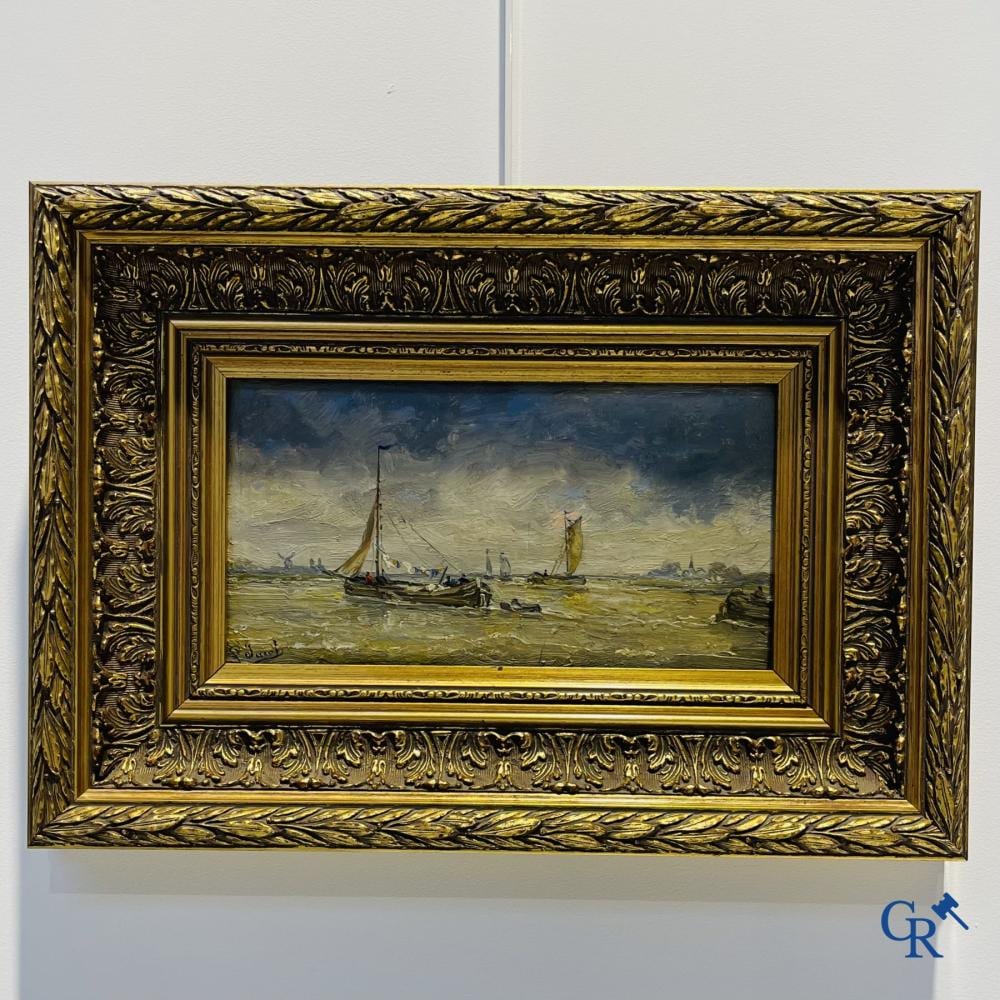 Louis Jacobs comparable auction result: louis jacobs 1855 1929 marine oil on panel signed