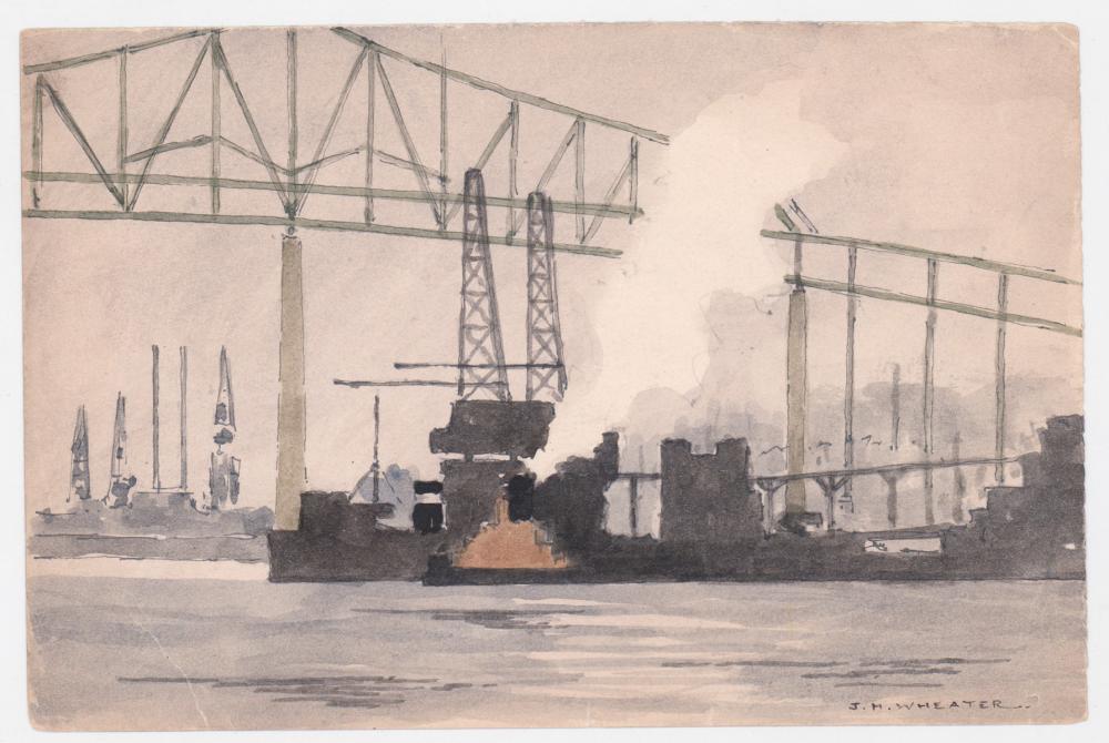 Joseph Harry Wheater comparable auction result: joseph harry wheater massachusetts watercolor