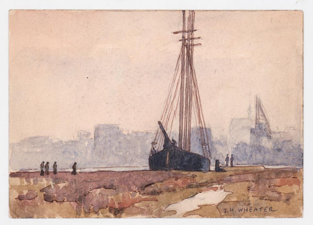 Joseph Harry Wheater comparable auction result: joseph harry wheater massachusetts watercolor