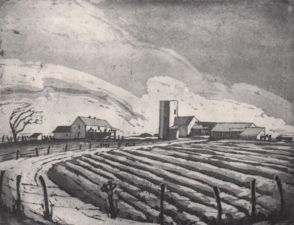 Blanche McVeigh comparable auction result: blanche mcveigh signed ltd etching furrows