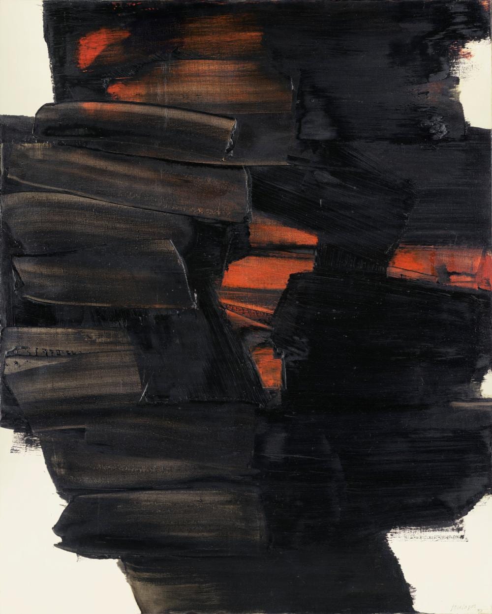 Pierre Soulages (1919-2022). Peinture 162 x 130 cm, 26 mai 1963. oil on can comparable sale