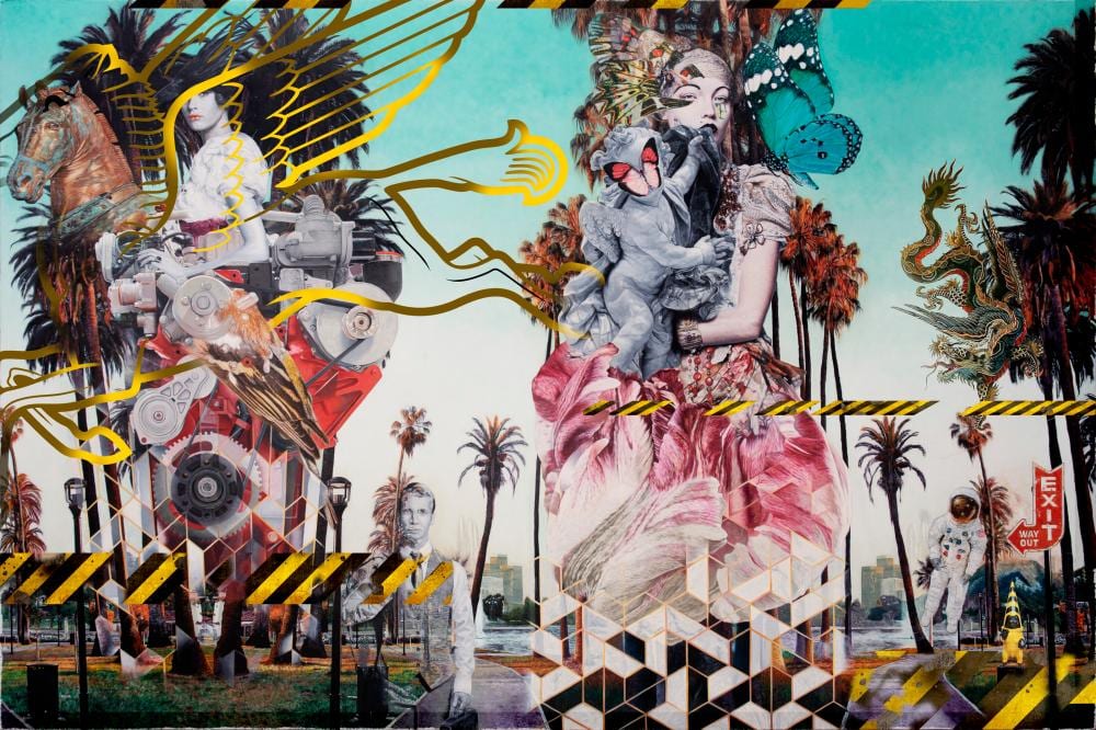 Ronald Ventura (B. 1973). STATE OF BLOOM. oil on canvas 243.8 x 365.7 cm. ( comparable sale