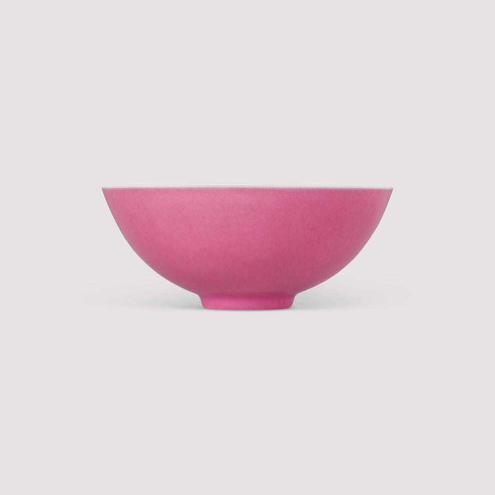A Rare Pink-Enamelled Tea Bowl. Yongzheng SIX-CHARACTER MARK IN UNDERGLAZE comparable sale