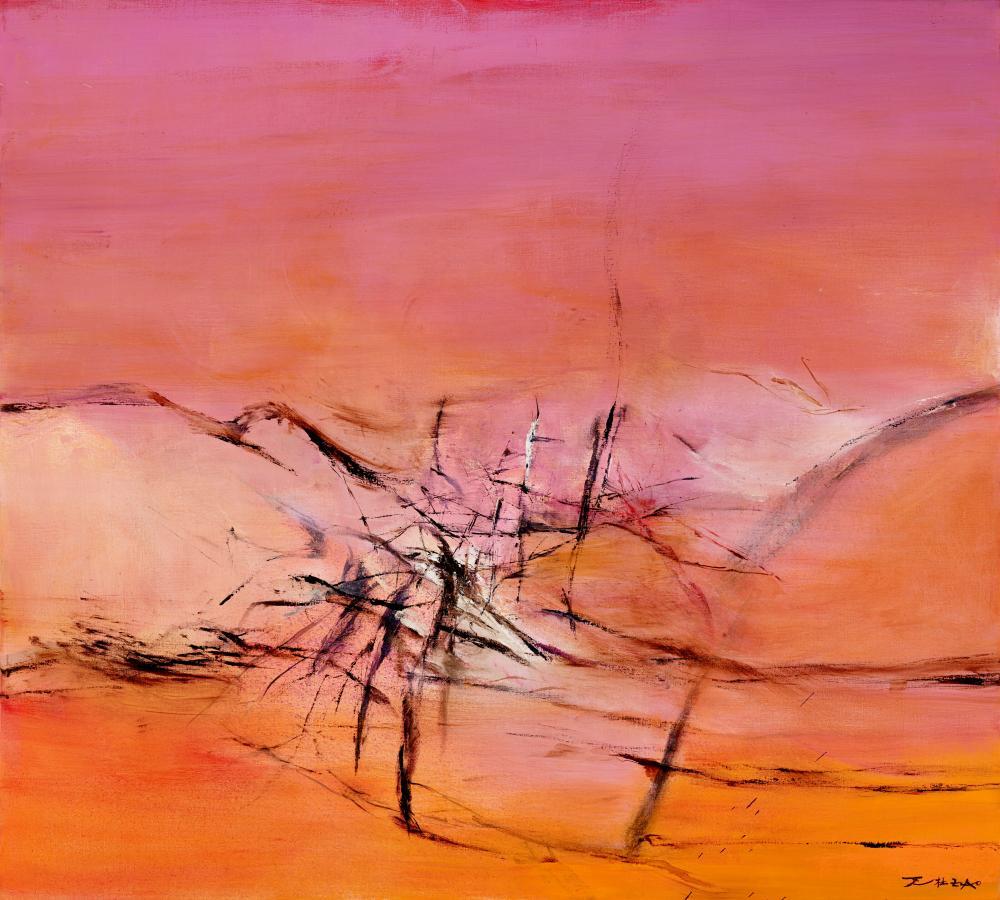 Zao Wou-Ki (ZHAO WUJI, 1920-2013). 10.04.2006. oil on canvas 130 x 154 cm. comparable sale