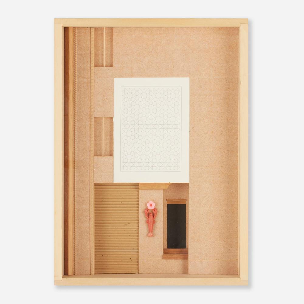 Cletus Johnson comparable auction result: cletus johnson a pantry theater for joseph cornell