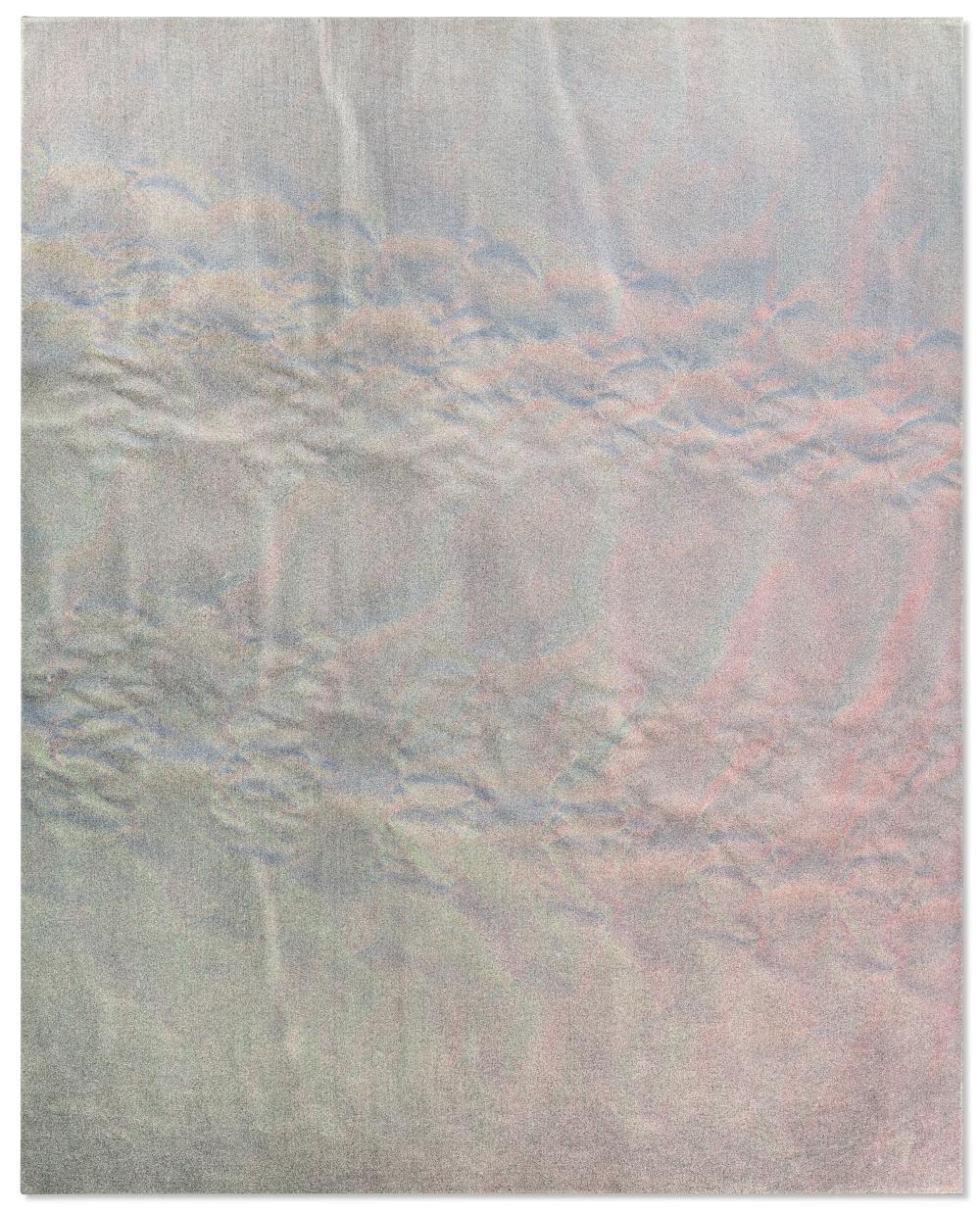 Tauba Auerbach comparable auction result: tauba auerbach b 1981 untitled fold acrylic on canvas 60 x 48 in 1