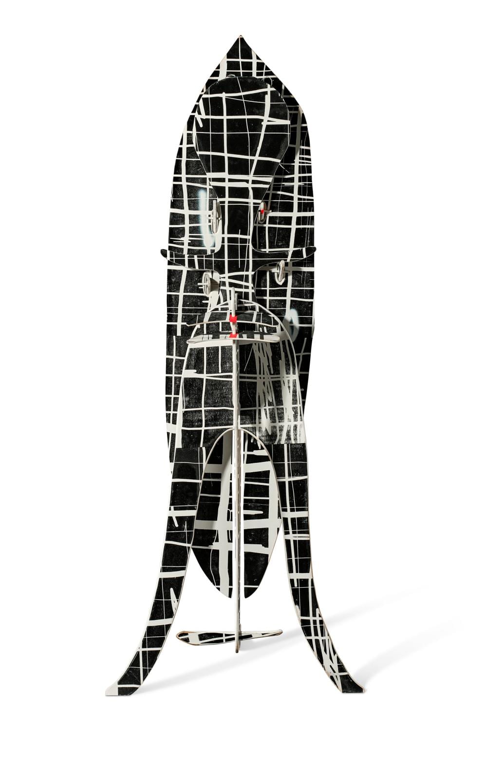 Aaron Curry comparable auction result: aaron curry b 1972 untitled floor sculpture 1 painted wood and tape