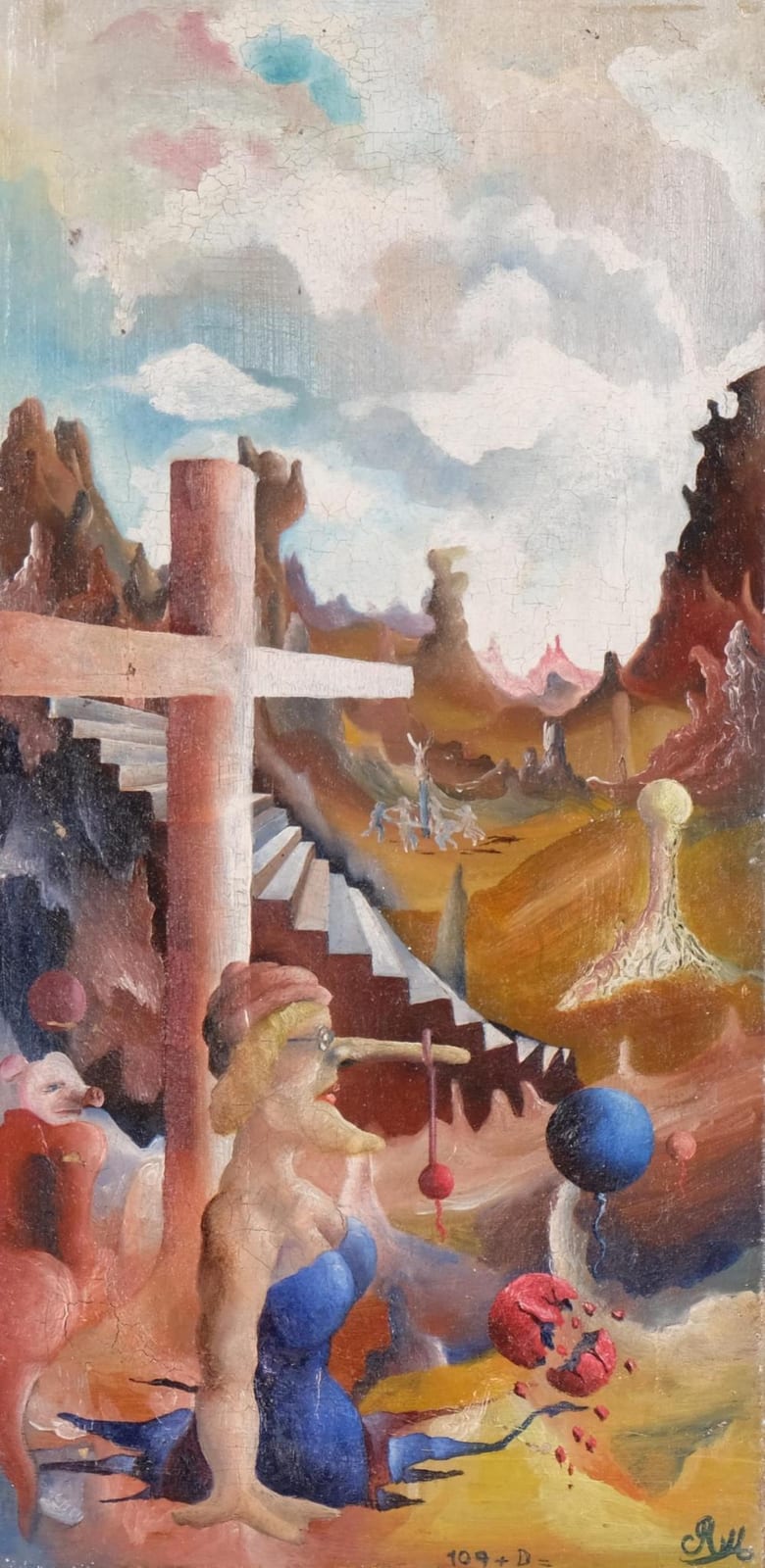James Meikle Guy comparable auction result: james meikle guy 1909 1983 surrealist landsca