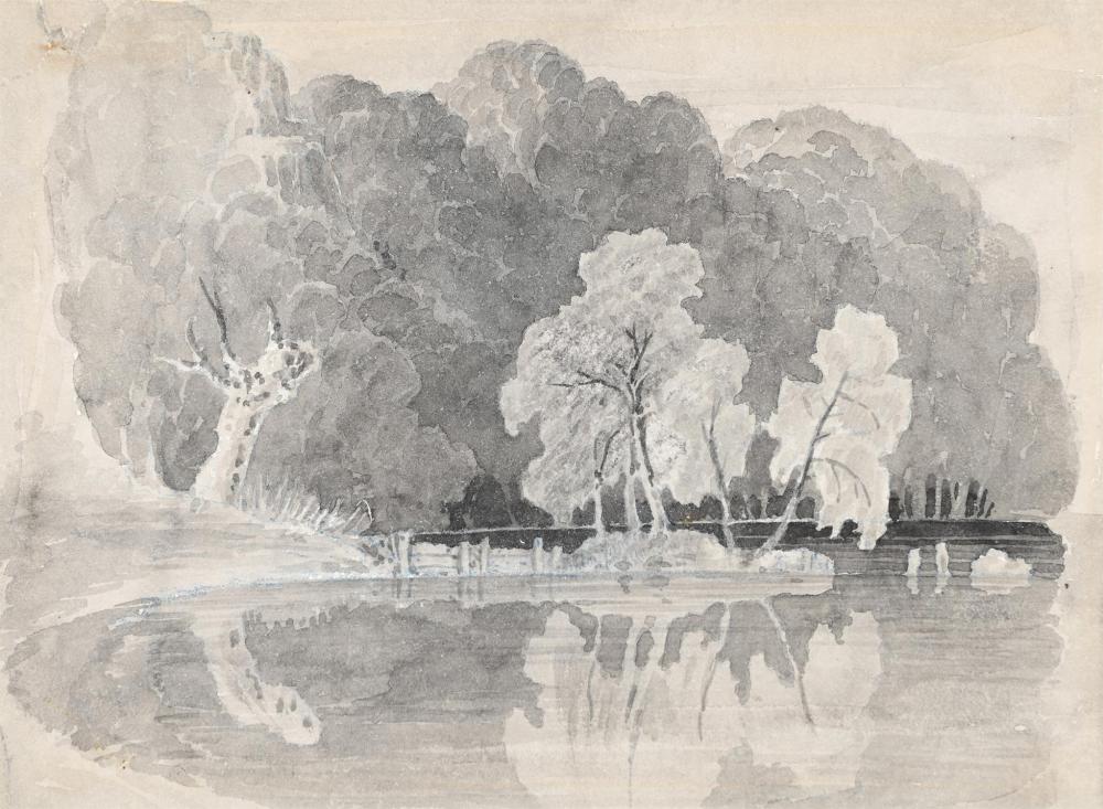Francis Danby comparable auction result: francis danby british 1793 1861 landscape of a lake with reflections