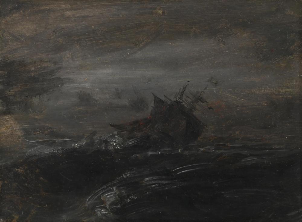 Francis Danby comparable auction result: francis danby british 1793 1861 a sailing ship in a stormy sea