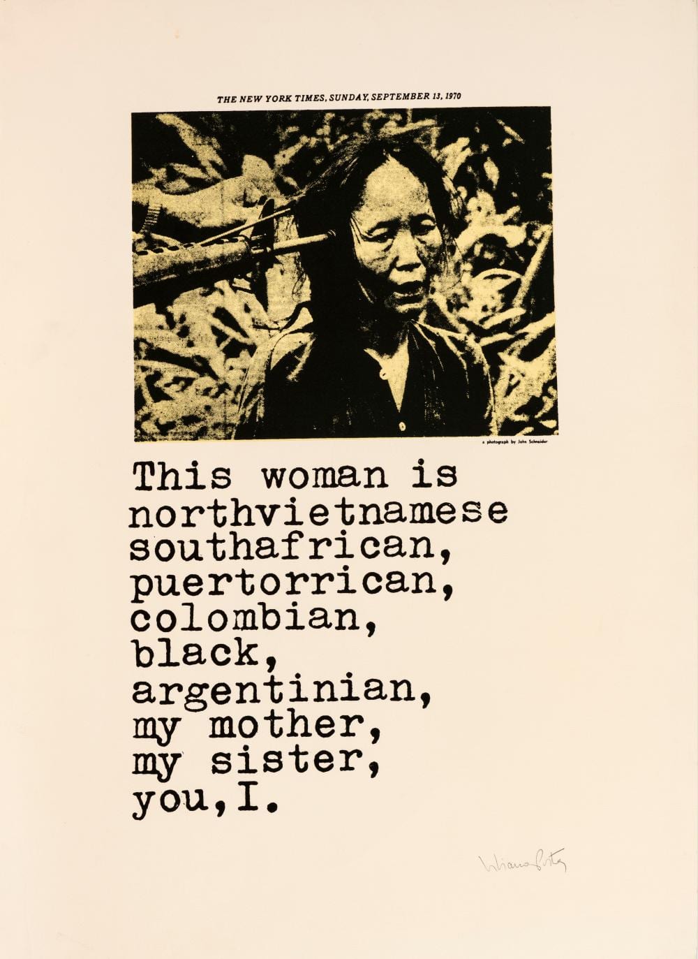 Liliana Porter - Afiche por el movimiento para la paz en EE.UU., 1970 comparable sale