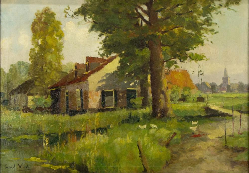 Leendert van der Vlist comparable auction result: leendert van der vlist 1894 1962 boerenerf bij slootje