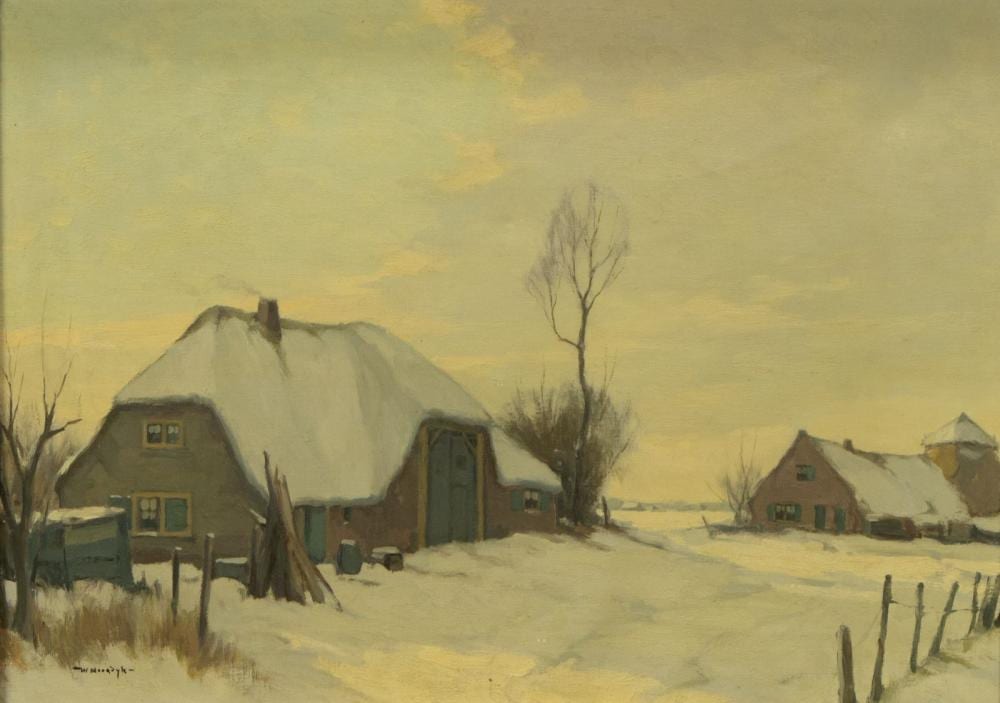 willem frederik noordijk 1887 1970 larense boerderijen in de sneeuw · Veilinghuis Onder de Boompjes · 2024-09-23 Willem Frederik Noordijk comparable auction result: willem frederik noordijk 1887 1970 larense boerderijen in de sneeuw