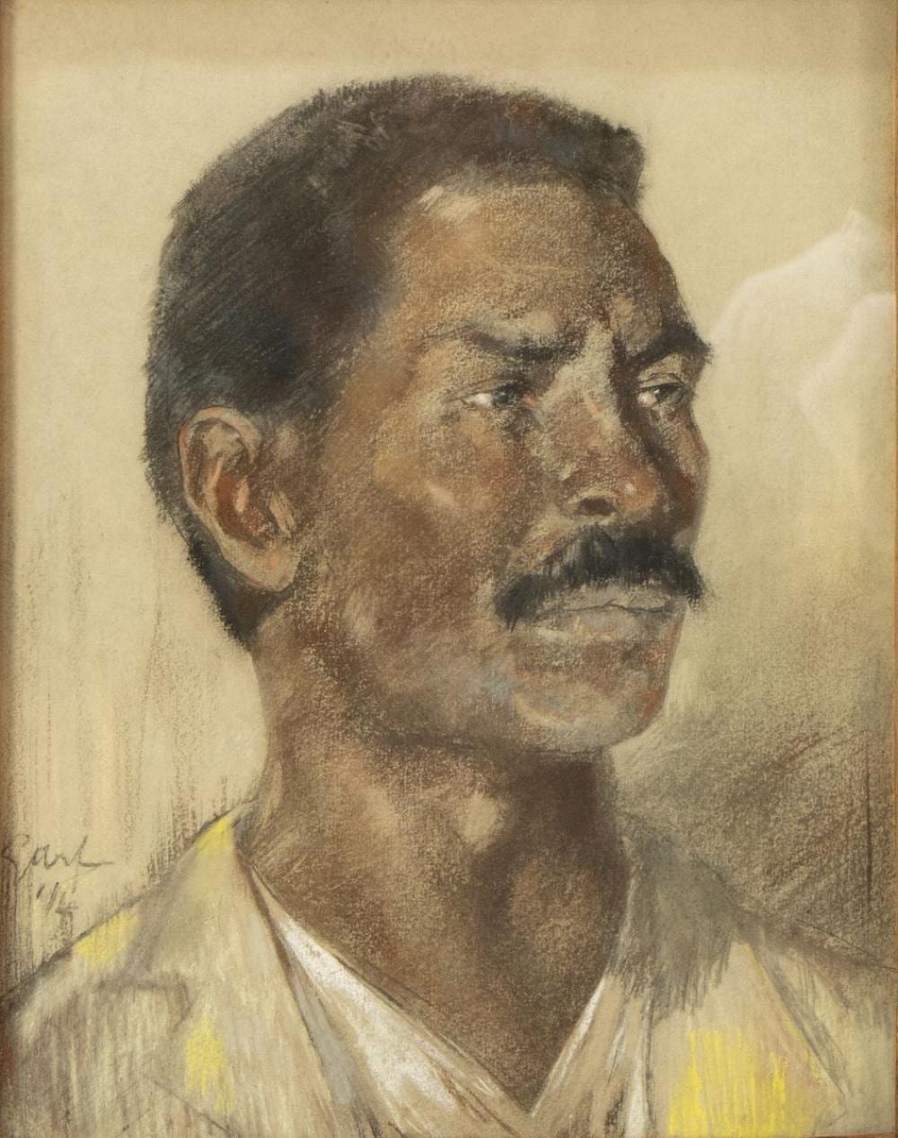 salomon garf 1879 1943 portret van een man met snor · Veilinghuis Onder de Boompjes · 2024-09-23 Salomon Garf comparable auction result: salomon garf 1879 1943 portret van een man met snor