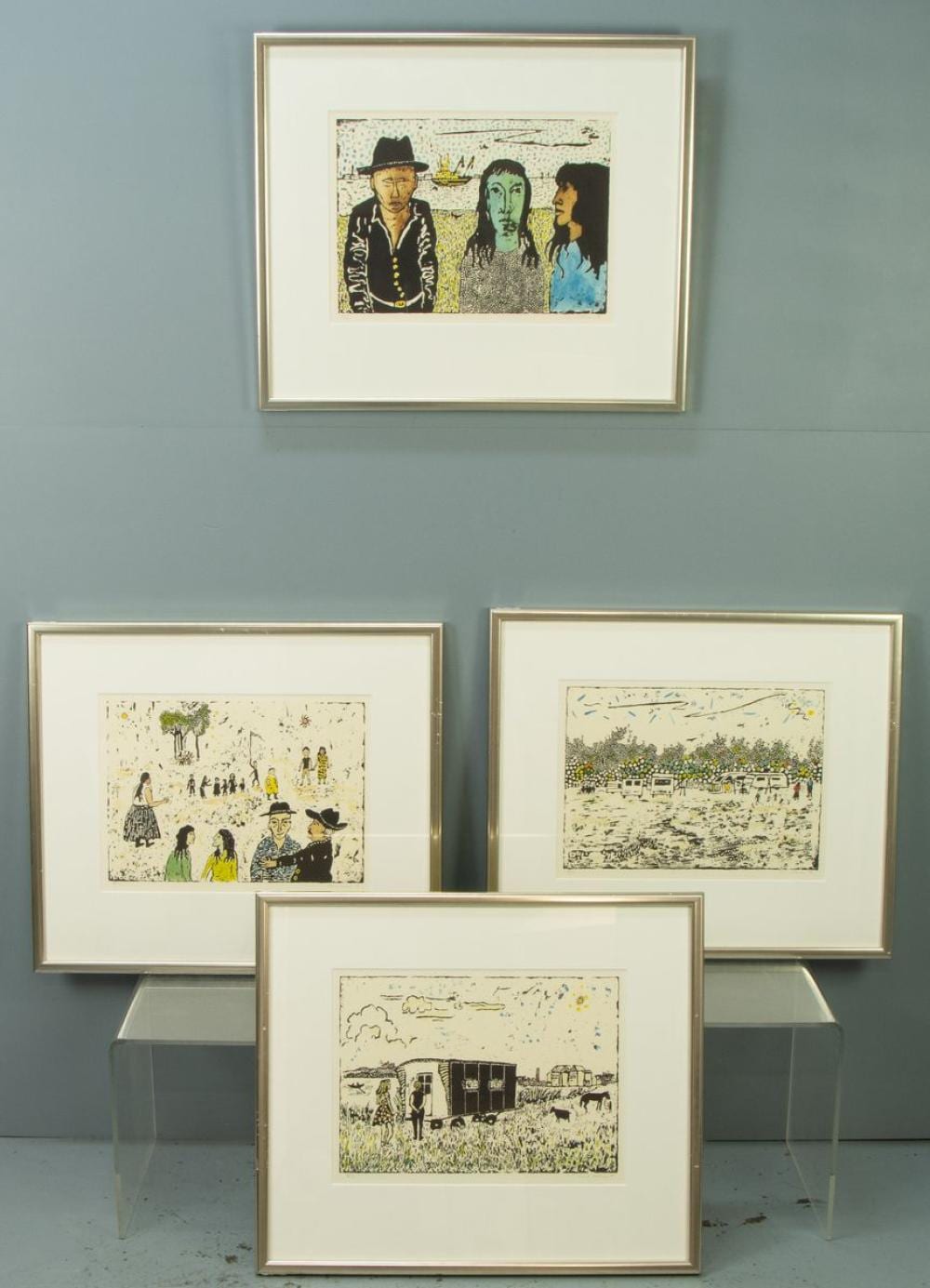 Frank Lodeizen comparable auction result: frank lodeizen 1931 2013 zigeuners in amsterdam