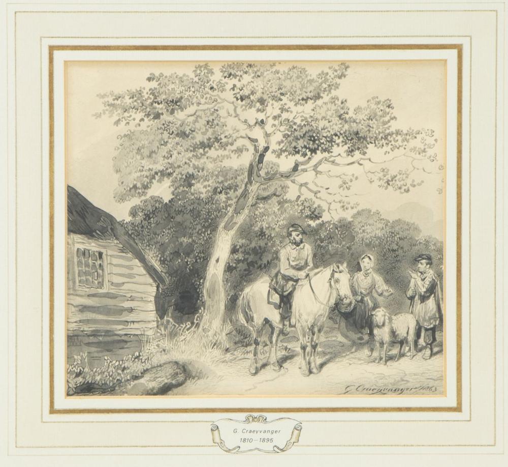 gijsbertus craeyvanger 1810 1895 dorpspraatje · Veilinghuis Onder de Boompjes · 2024-09-23 Gysbertus Craeyvanger comparable auction result: gijsbertus craeyvanger 1810 1895 dorpspraatje