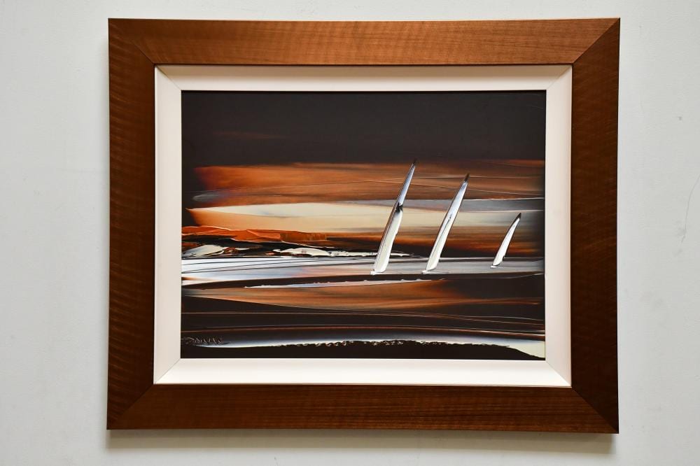 Duncan MacGregor comparable auction result: duncan macgregor born 1961 acrylic on board race to shore 44 x 59cm
