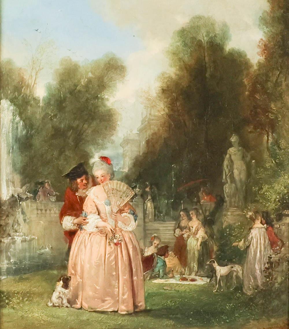 Henry Andrews comparable auction result: henry andrews oil on canvas fete champtres