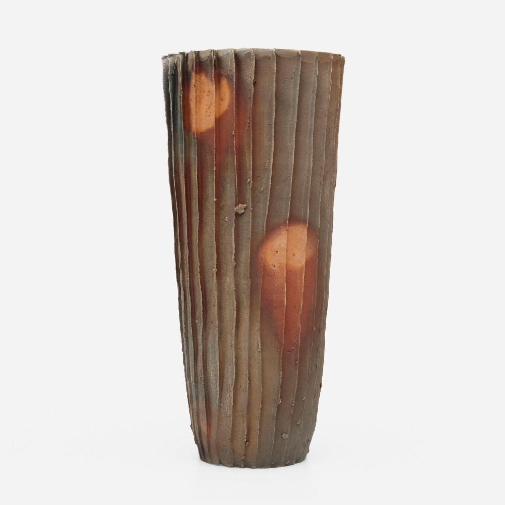 paul chaleff striated vase form · Rago Arts and Auction Center · 2024-10-02 Paul Chaleff comparable auction result: paul chaleff striated vase form