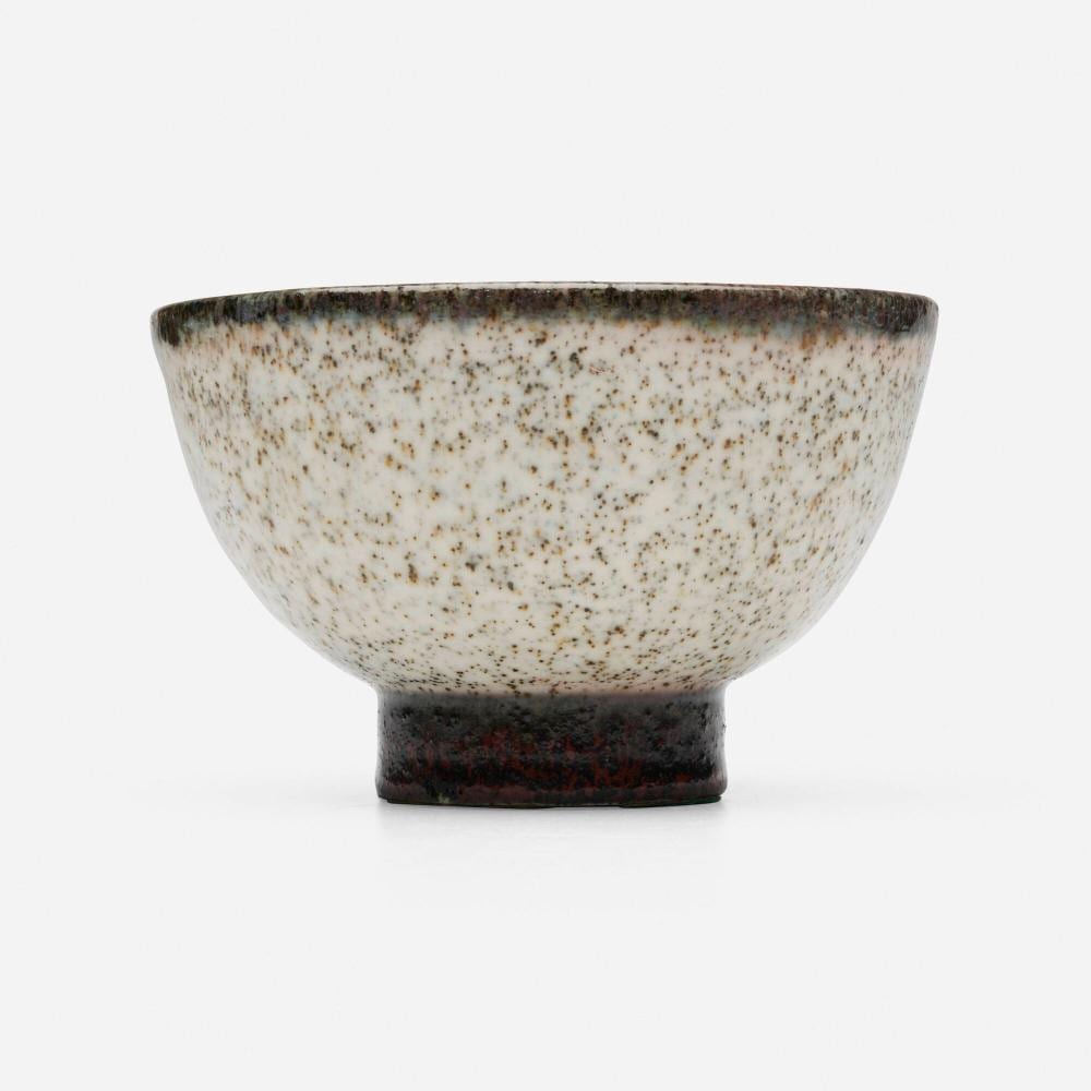 Maija Grotell comparable auction result: maija grotell footed bowl