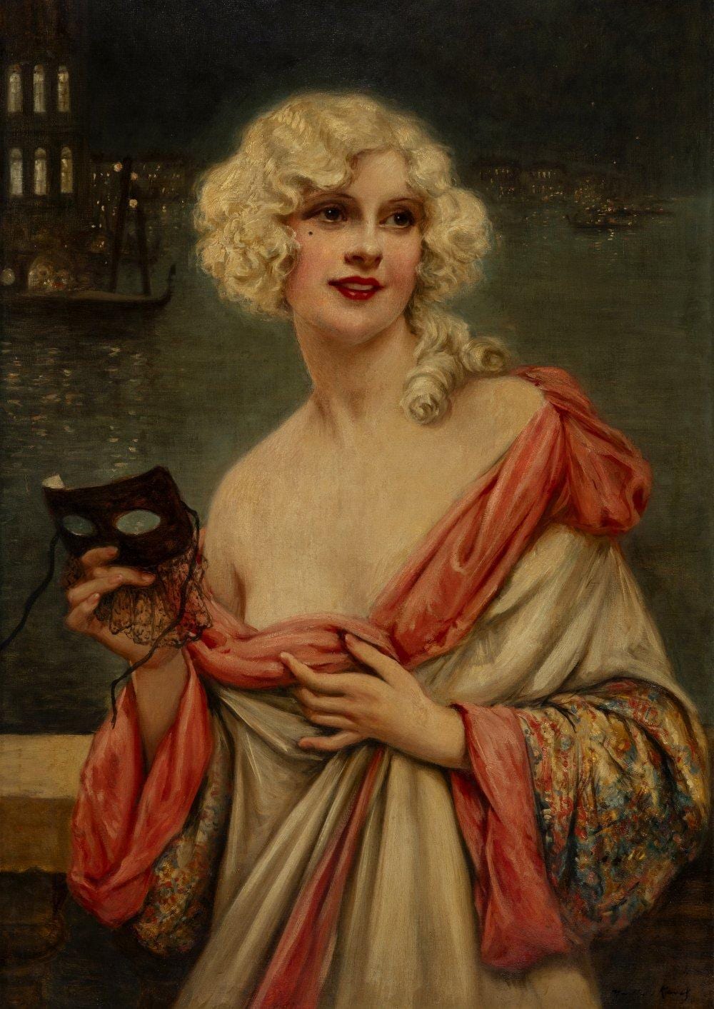 François Martin-Kavel comparable auction result: fran ois martin kavel france 1861 1931 venetian carnival oil on canvas signed in the lower right corner