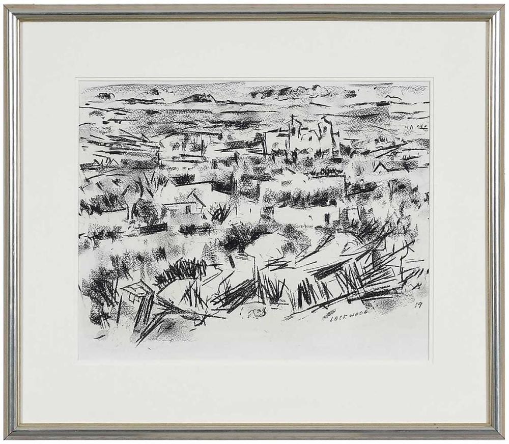 ward lockwood desert landscape · Brunk Auctions · 2024-10-10 Ward Lockwood comparable auction result: ward lockwood desert landscape