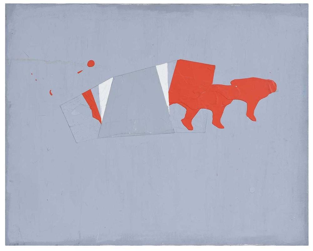 Judy Rifka comparable auction result: judy rifka gray painting series