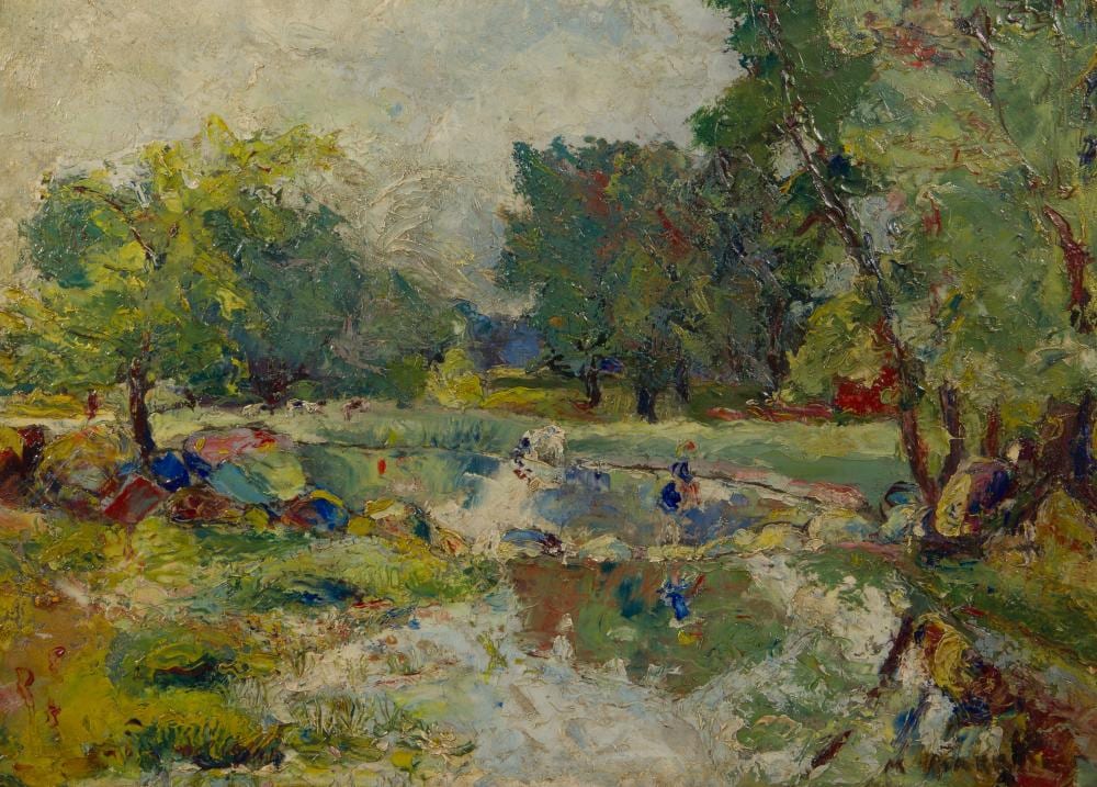 Malvin Marr Albright comparable auction result: malvin marr albright zsissly american 1897 1983 oil on board