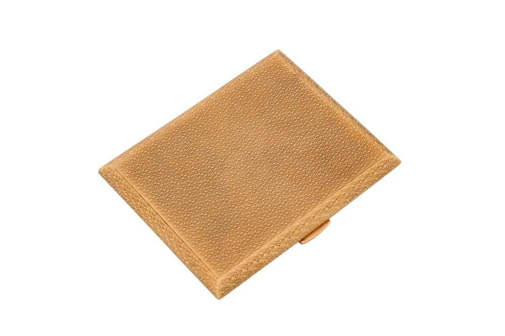 an elizabeth ii 9 carat gold cigarette case london 1969 by kurt weiss · Chiswick Auctions · 2024-10-08 Kurt Weiss comparable auction result: an elizabeth ii 9 carat gold cigarette case london 1969 by kurt weiss