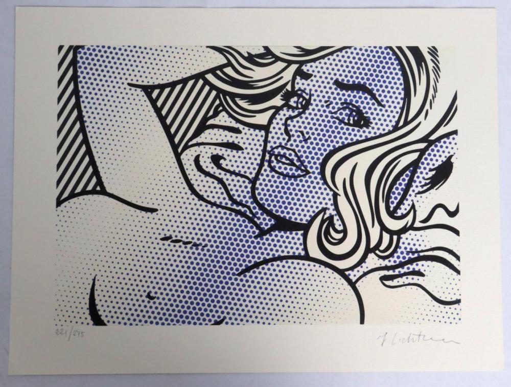 Roy Lichtenstein "Verfuhrerisches Madchen" Lithograph sold by Market Auctions, lot 110 — auction record photograph